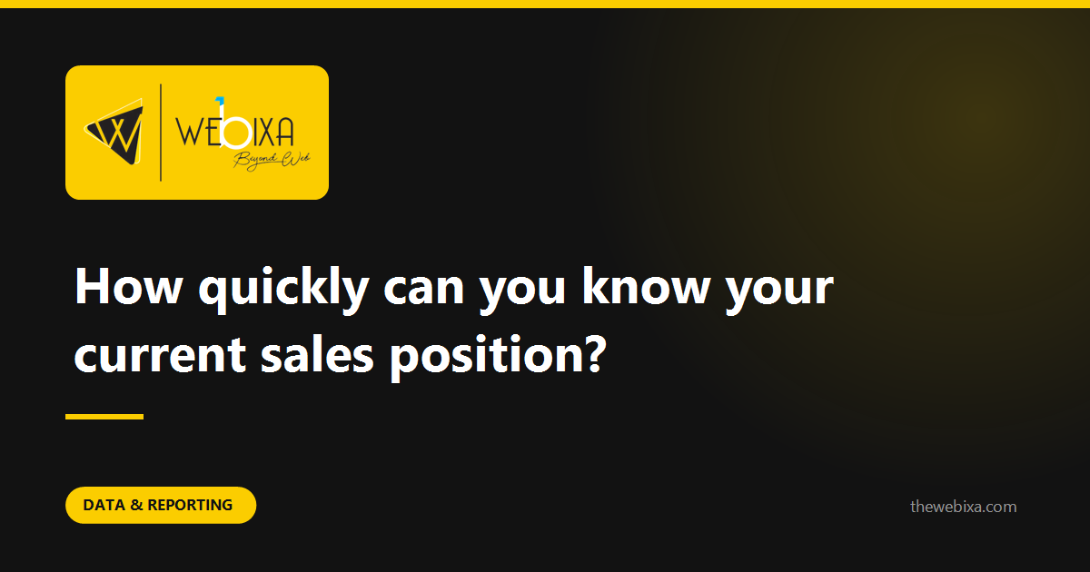 How long does it take you to find out what you sold this month?