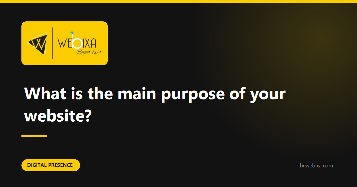 What is your website actually for?