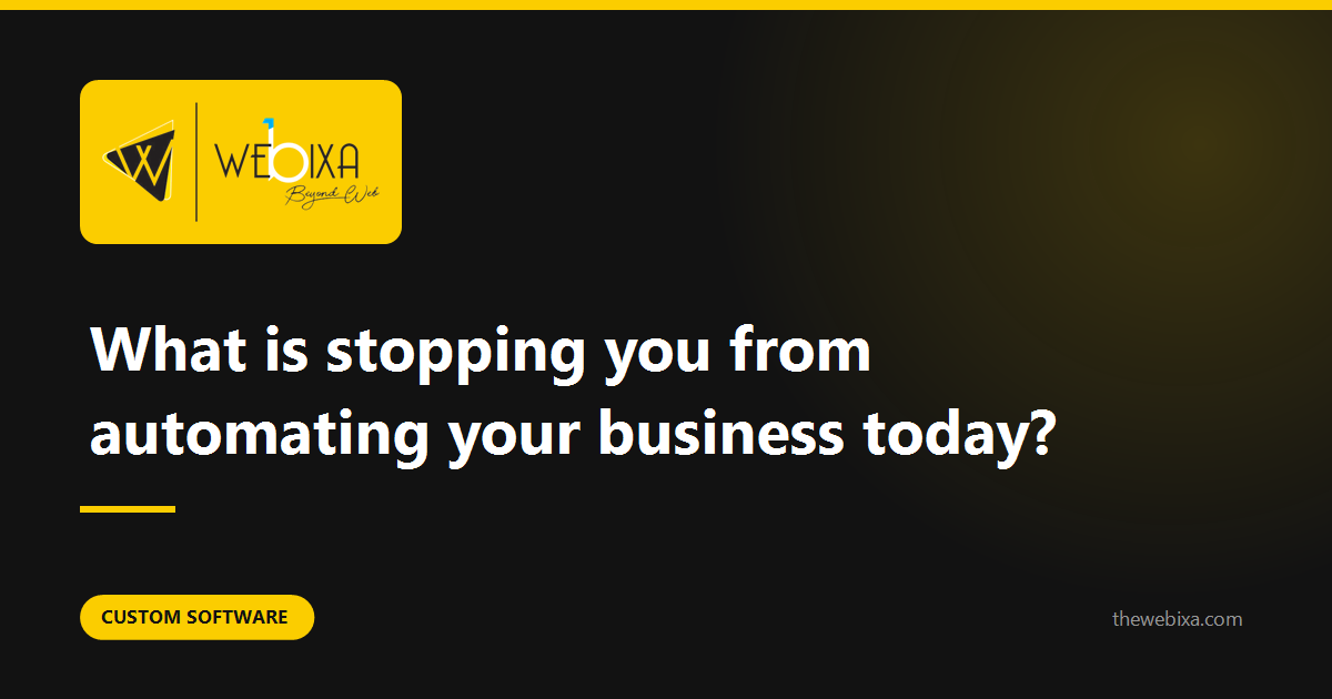 What is actually stopping you from fixing this?